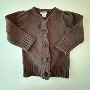 Cherokee Chocolate Brown Kids Cardigan 18M